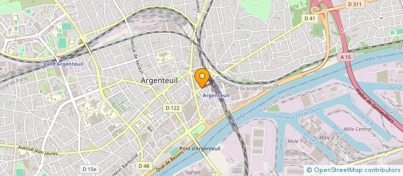 localisation de l'entreprise MADAME CHRISTINE HUANG  ARGENTEUIL