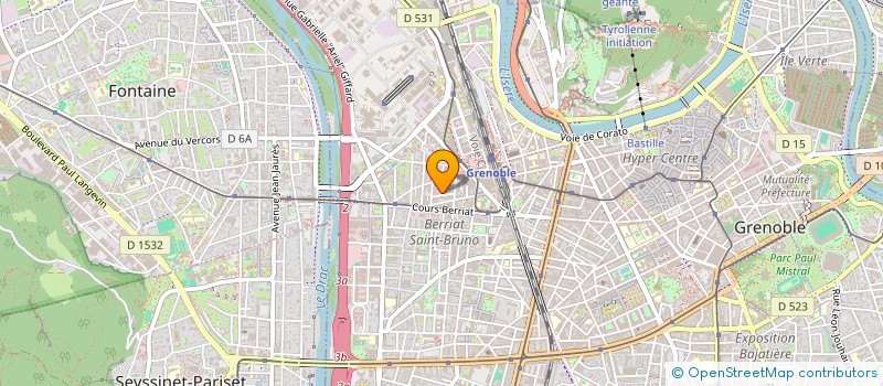 localisation de l'entreprise MADAME CHRISTINE HUBER  GRENOBLE