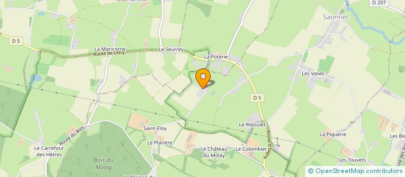 localisation de l'entreprise MADAME CHRISTINE HUE  SAINTE-MARGUERITE-D'ELLE