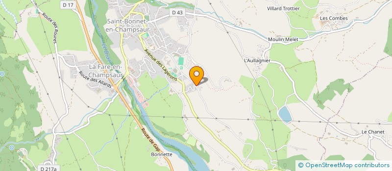 localisation de l'entreprise MADAME CHRISTINE HUET à SAINT-BONNET-EN-CHAMPSAUR