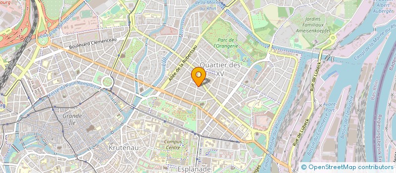 localisation de l'entreprise MADAME CHRISTINE HURTLIN à STRASBOURG