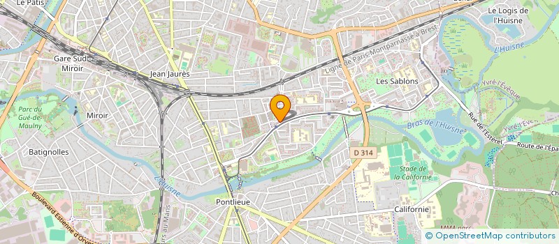 localisation de l'entreprise MADAME CHRISTINE JACQUEMYN  LE MANS