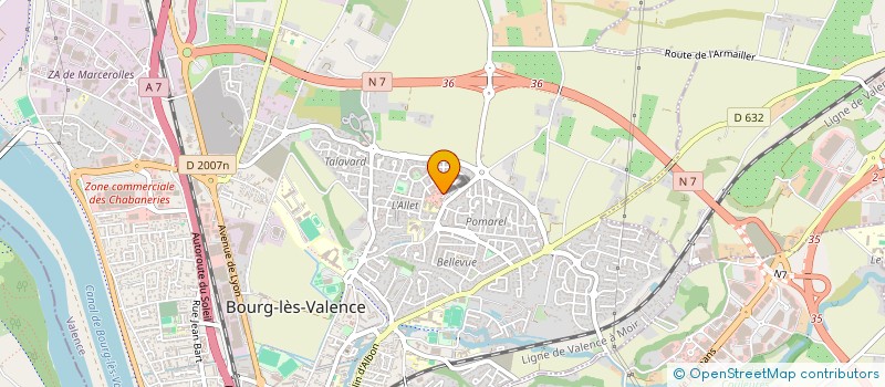 localisation de l'entreprise MADAME CHRISTINE JACQUES à BOURG-LES-VALENCE