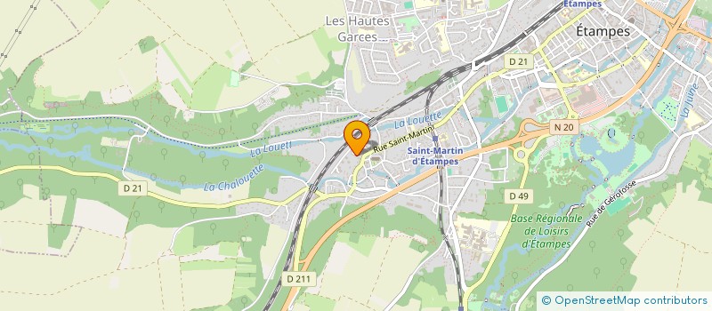 localisation de l'entreprise MADAME CHRISTINE JACQUET à ETAMPES