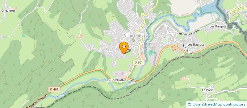 localisation de l'entreprise MADAME CHRISTINE JACQUIER à VILLERS-LE-LAC