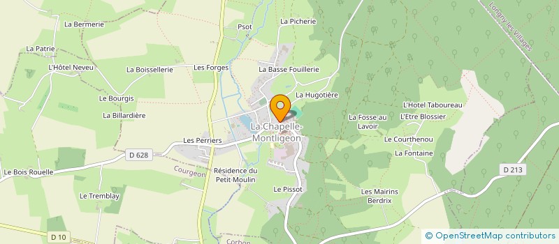 localisation de l'entreprise MADAME CHRISTINE JAFFREZOU à LA CHAPELLE-MONTLIGEON
