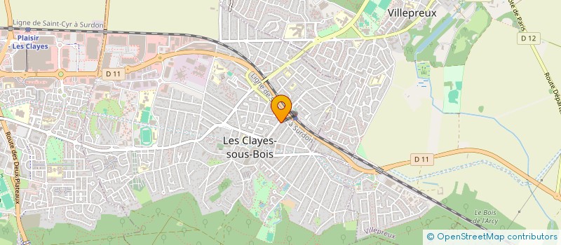 localisation de l'entreprise MADAME CHRISTINE JANNIN à LES CLAYES-SOUS-BOIS