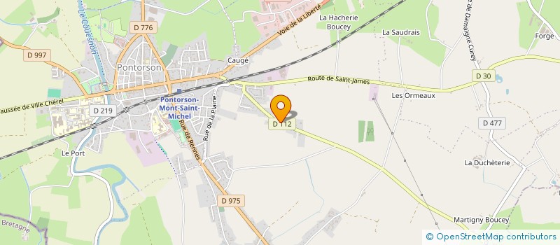 localisation de l'entreprise MADAME CHRISTINE JAOUAN  PONTORSON