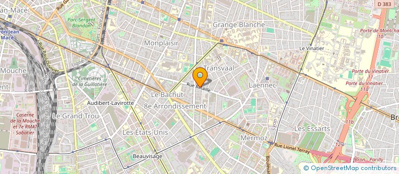 localisation de l'entreprise MADAME CHRISTINE JAOUEN  LYON