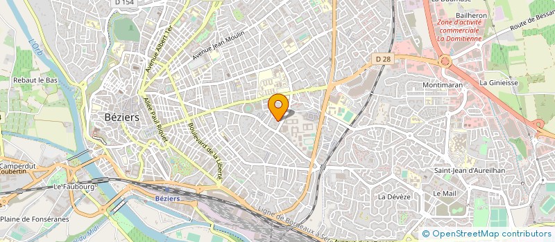 localisation de l'entreprise MADAME CHRISTINE JAOUEN  BEZIERS