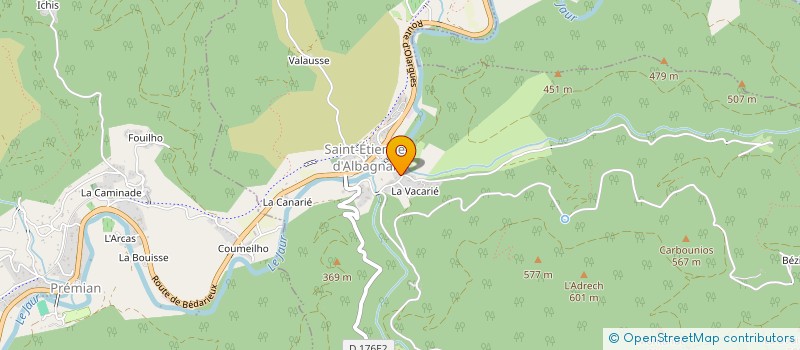 localisation de l'entreprise MADAME CHRISTINE JAOUL  SAINT-ETIENNE-D'ALBAGNAN