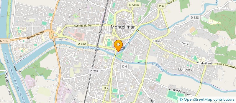 localisation de l'entreprise MADAME CHRISTINE JAUFFRET  MONTELIMAR