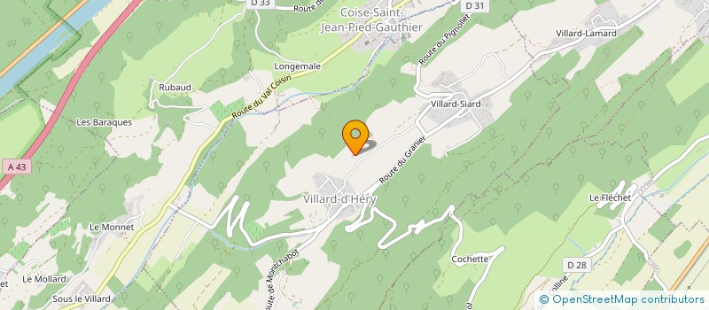 localisation de l'entreprise MADAME CHRISTINE JAY  VILLARD-D'HERY