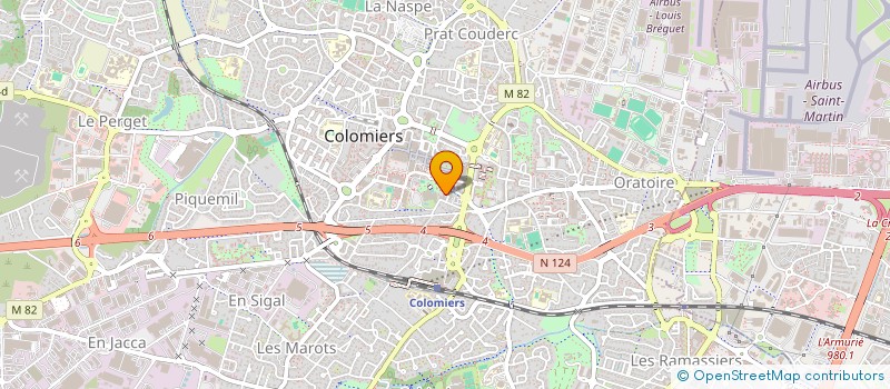 localisation de l'entreprise MADAME CHRISTINE JEANDEL à COLOMIERS