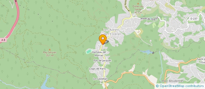 localisation de l'entreprise MADAME CHRISTINE JEANMONOD  LES ADRETS-DE-L'ESTEREL