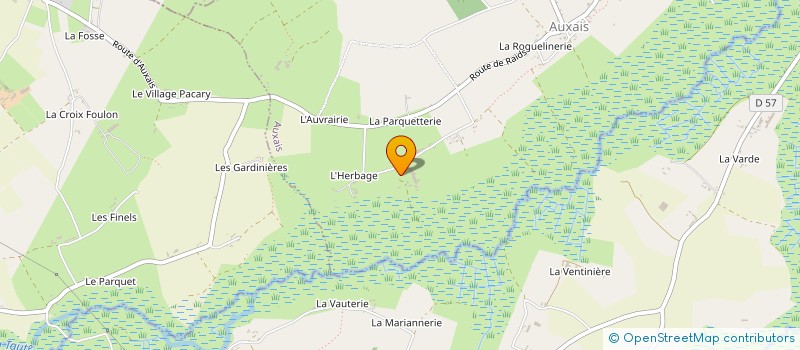 localisation de l'entreprise MADAME CHRISTINE JEANNE à AUXAIS
