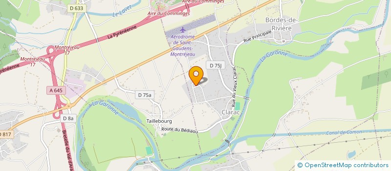 localisation de l'entreprise MADAME CHRISTINE JEANNOEL  CLARAC