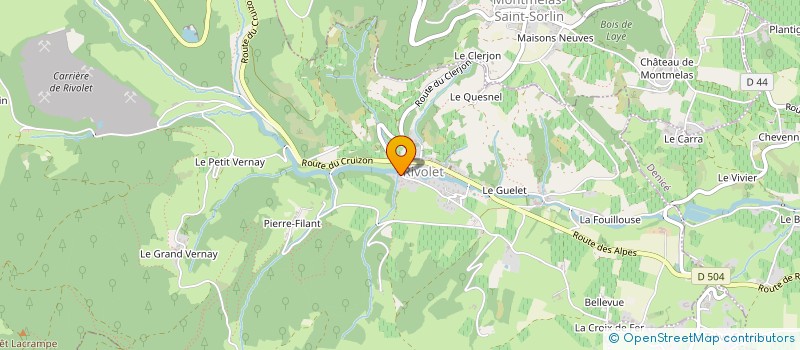 localisation de l'entreprise MADAME CHRISTINE JEANNOT  RIVOLET