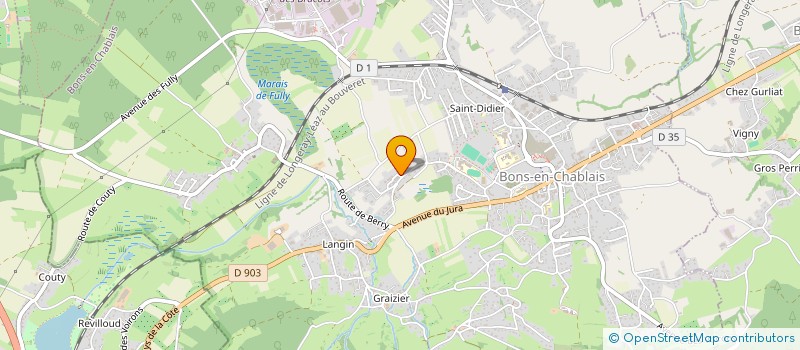 localisation de l'entreprise MADAME CHRISTINE JEANTET  SALLANCHES