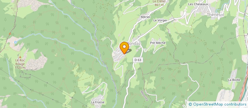 localisation de l'entreprise MADAME CHRISTINE JENOUVRIER  ALLONDAZ