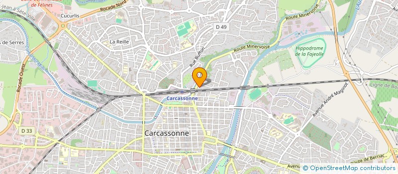 localisation de l'entreprise MADAME CHRISTINE JEZIORNY  CARCASSONNE