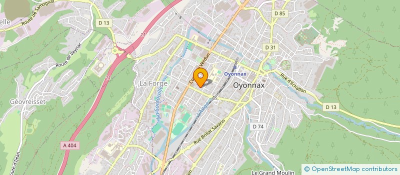 localisation de l'entreprise MADAME CHRISTINE JOASSET  OYONNAX