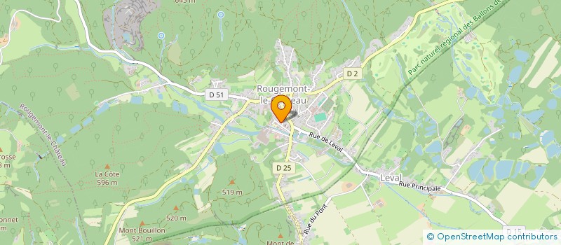 localisation de l'entreprise MADAME CHRISTINE JOELLE FONDBERTASSE à ROUGEMONT-LE-CHATEAU
