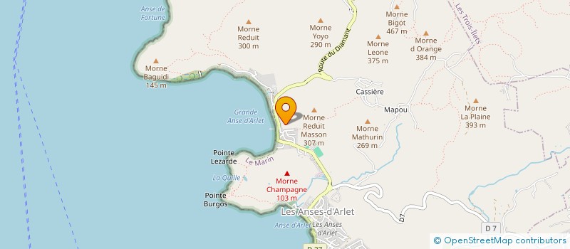 localisation de l'entreprise MADAME CHRISTINE JOMAS à ANSES D'ARLET