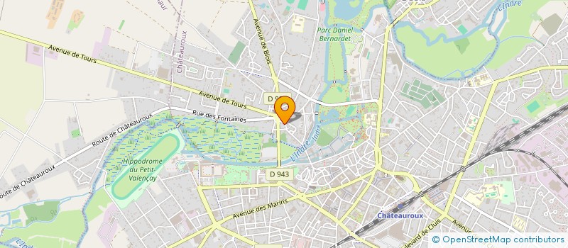 localisation de l'entreprise MADAME CHRISTINE JOSEPH à CHATEAUROUX