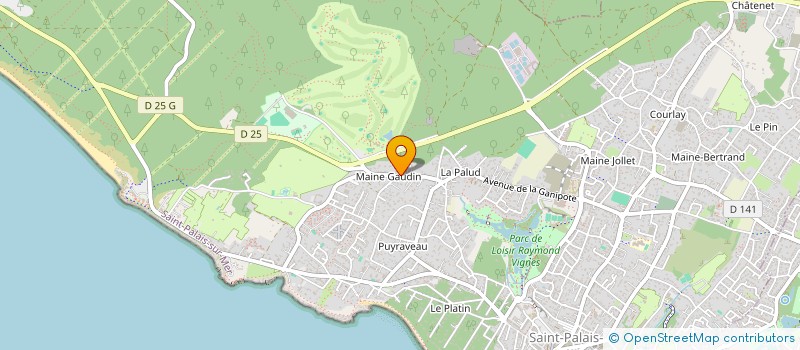 localisation de l'entreprise MADAME CHRISTINE JOUANNET  SAINT-PALAIS-SUR-MER