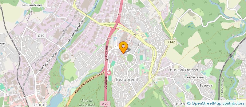 localisation de l'entreprise MADAME CHRISTINE JOUSSELLIN à LIMOGES