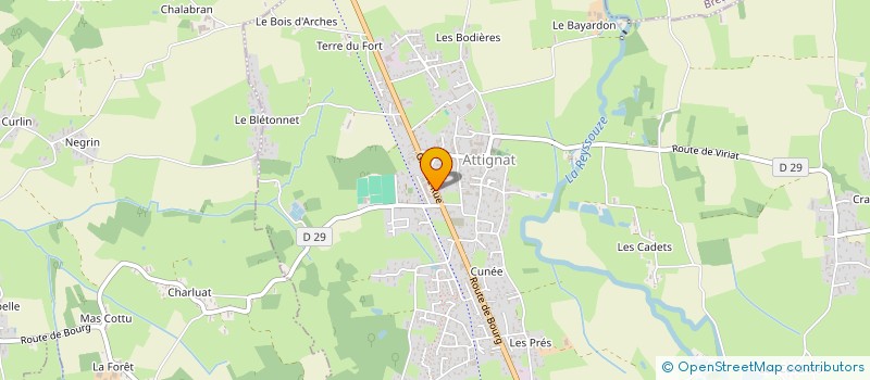 localisation de l'entreprise MADAME CHRISTINE JUAN à ATTIGNAT