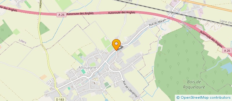 localisation de l'entreprise MADAME CHRISTINE JUDAS  ALLOUAGNE