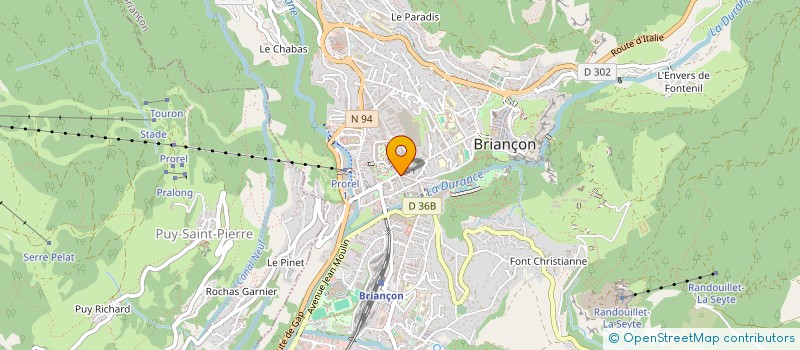 localisation de l'entreprise MADAME CHRISTINE JUGE à BRIANCON