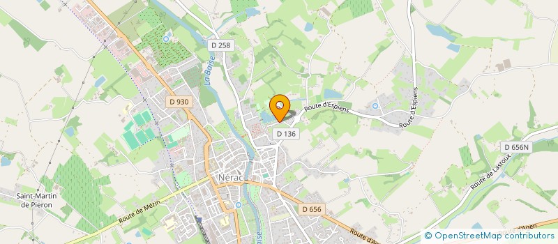 localisation de l'entreprise MADAME CHRISTINE JUNIE  NERAC