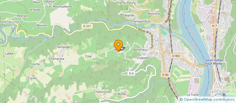 localisation de l'entreprise MADAME CHRISTINE JUNIQUE  SARRAS