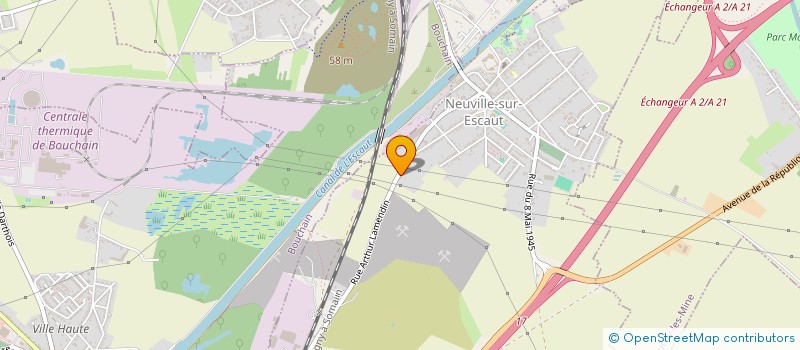 localisation de l'entreprise MADAME CHRISTINE KAPUSCINSKI  NEUVILLE-SUR-ESCAUT