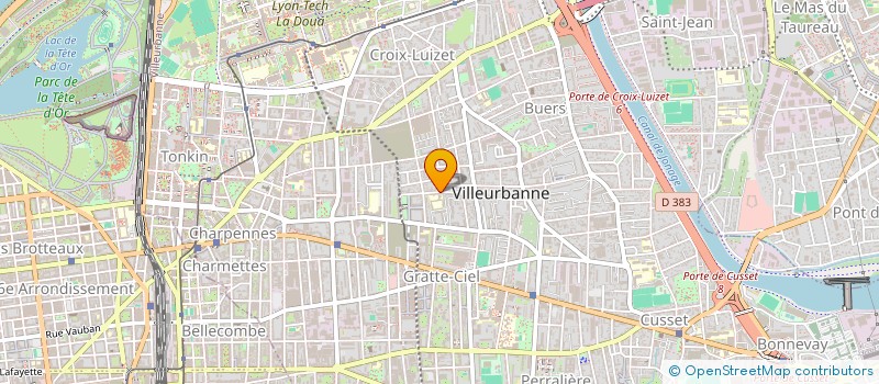 localisation de l'entreprise MADAME CHRISTINE KERLEY à VILLEURBANNE