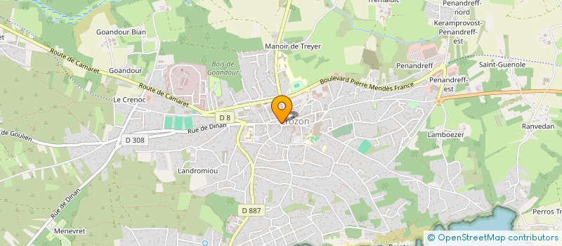 localisation de l'entreprise MADAME CHRISTINE KERNEIS  CROZON