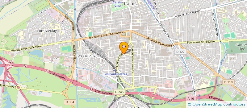 localisation de l'entreprise MADAME CHRISTINE KESTELYN  CALAIS