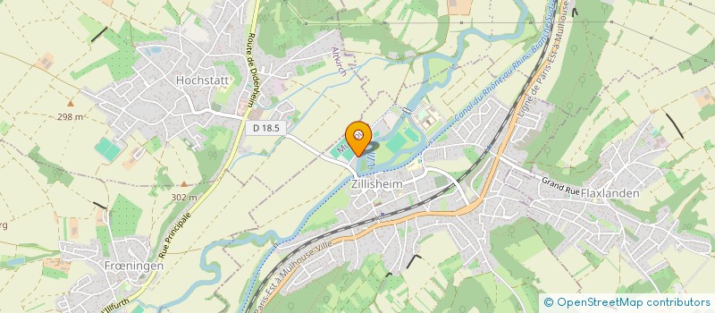 localisation de l'entreprise MADAME CHRISTINE KREUZER  ZILLISHEIM