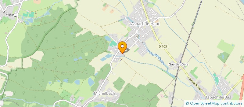 localisation de l'entreprise MADAME CHRISTINE KRIMPELBEIN  ASPACH-MICHELBACH