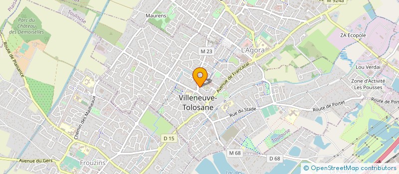 localisation de l'entreprise MADAME CHRISTINE LABORDE-TUYA à VILLENEUVE-TOLOSANE