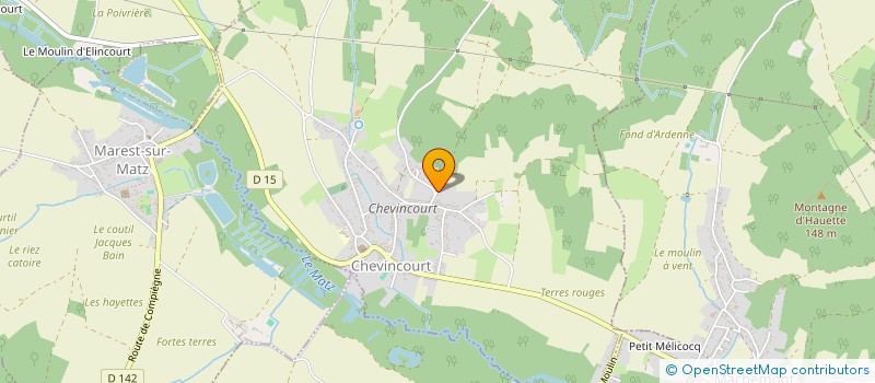 localisation de l'entreprise MADAME CHRISTINE LABOUREUR  CHEVINCOURT