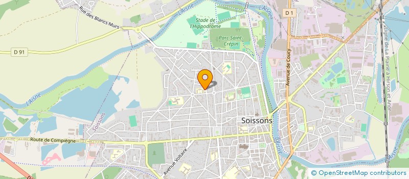 localisation de l'entreprise MADAME CHRISTINE LABRE à SOISSONS