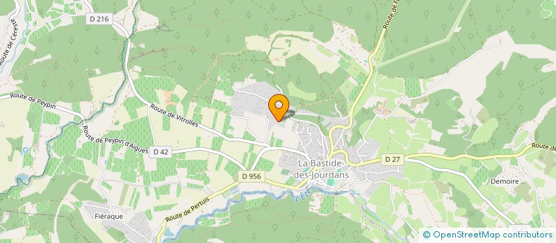 localisation de l'entreprise MADAME CHRISTINE LACLAVERIE  LA BASTIDE DES JOURDANS