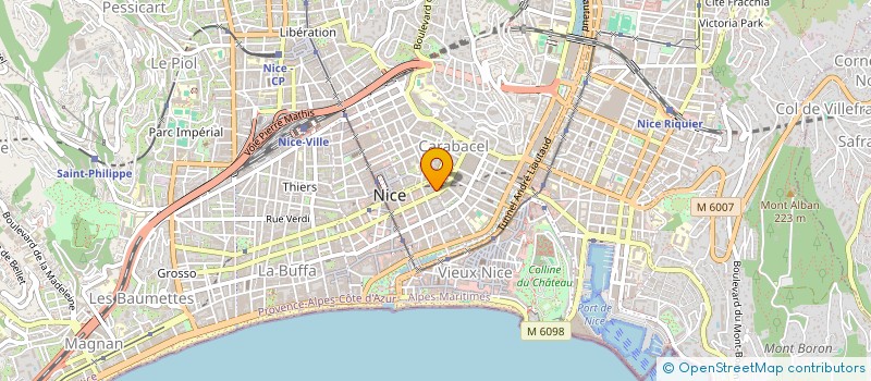 localisation de l'entreprise MADAME CHRISTINE LADRET  NICE