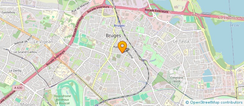 localisation de l'entreprise MADAME CHRISTINE LAFARGUE  BRUGES