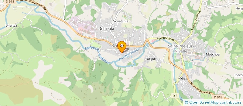 localisation de l'entreprise MADAME CHRISTINE LAFON  SAINT-PEE-SUR-NIVELLE