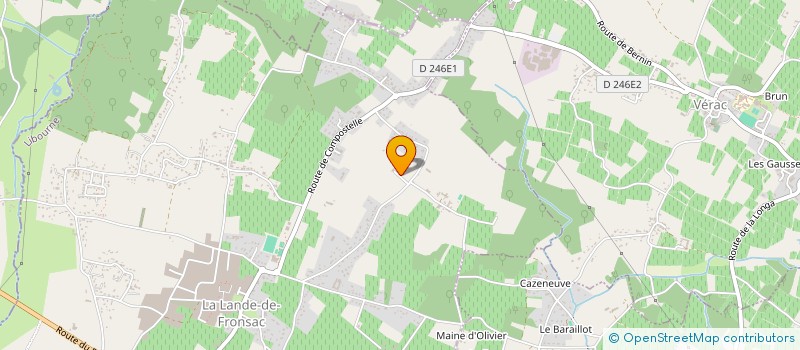 localisation de l'entreprise MADAME CHRISTINE LAFON  LA LANDE-DE-FRONSAC